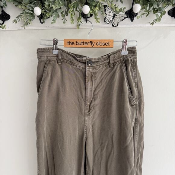 Women’s Everlane Tapered Green Pants Size 4 H634 - Picture 2 of 4